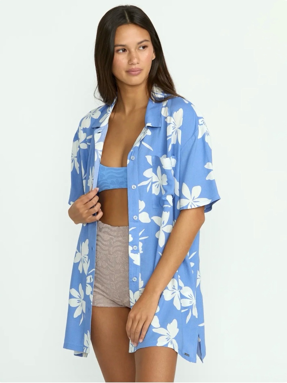 Volcom COCO HO SHORT SLEEVE COVER UP SHIRT